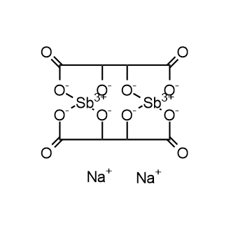 Sodium antimony L-tartrate التركيب الكيميائي