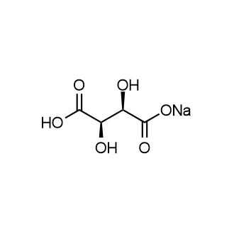 Sodium bitartrate Chemische Struktur