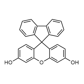 Spiro[fluorene-9,9'-xanthene]-3',6'-diol 化学構造