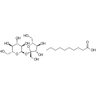 Sucrose monodecanoate 化学構造