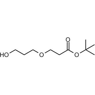 t-Butyl 3-(hydroxypropoxyl)-propanoate Chemische Struktur