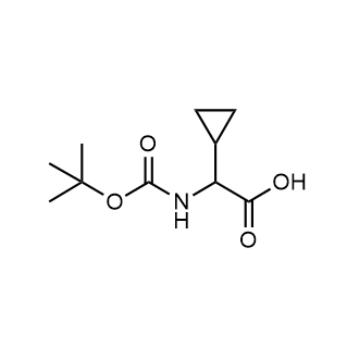 tert-Butoxycarbonylamino-cyclopropyl-acetic acid التركيب الكيميائي