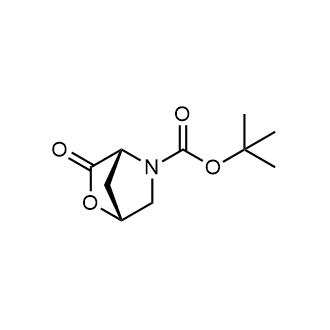 tert-Butyl (1R,4R)-3-oxo-2-oxa-5-azabicyclo[2.2.1]heptane-5-carboxylate التركيب الكيميائي