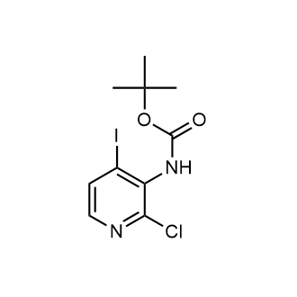 tert-Butyl (2-chloro-4-iodopyridin-3-yl)carbamate Chemical Structure