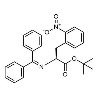 tert-Butyl (S)-2-((diphenylmethylene)amino)-3-(2-nitrophenyl)propanoate 化学構造