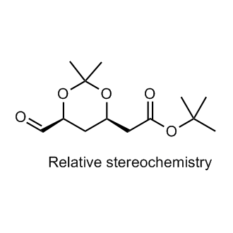 Tert-butyl 2-((4R,6S)-6-formyl-2,2-dimethyl-1,3-dioxan-4-yl)acetate 化学構造