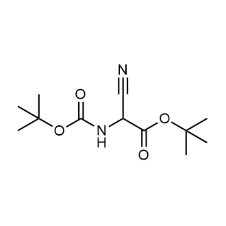 tert-Butyl 2-((tert-butoxycarbonyl)amino)-2-cyanoacetate Chemical Structure