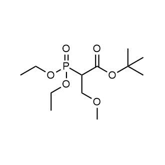 Tert-butyl 2-(diethoxyphosphoryl)-3-methoxypropanoate 化学構造