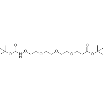 tert-Butyl 2,2-dimethyl-4-oxo-3,6,9,12,15-pentaoxa-5-azaoctadecan-18-oate Chemical Structure