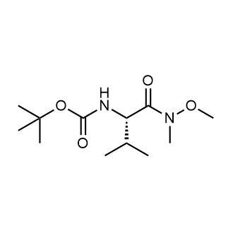 tert-Butyl N-[(2S)-1-[methoxy(methyl)amino]-3-methyl-1-oxobutan-2-yl]carbamate التركيب الكيميائي