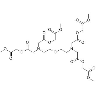 Tetraacetoxymethyl Bis(2-aminoethyl) Ether N,N,N′,N′-Tetraacetic Acid 化学構造