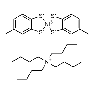 Tetrabutylammonium bis(4-methyl-1,2-benzenedithiolato)nickelate Chemische Struktur