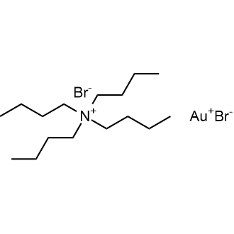 Tetrabutylammonium Dibromoaurate 化学構造