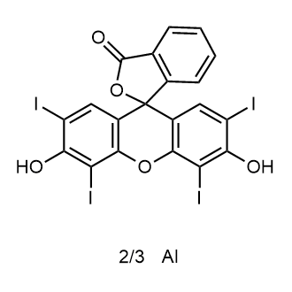 Tetraiodofluorescein (Aluminum) Chemical Structure