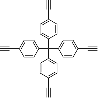 Tetrakis(4-ethynylphenyl)methane Chemische Struktur