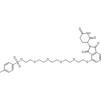 Thalidomide-O-PEG5-Tosyl 化学構造