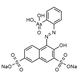 Thorin, indicator for sulfate titration Chemische Struktur