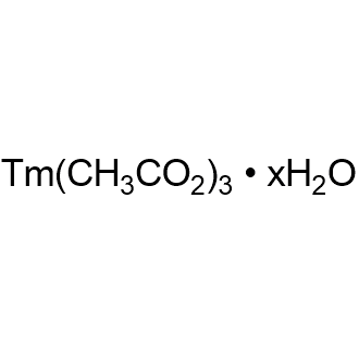 Thulium acetate hydrate, 99.99% Chemical Structure