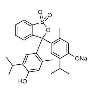 Thymol Blue (sodium) 化学構造