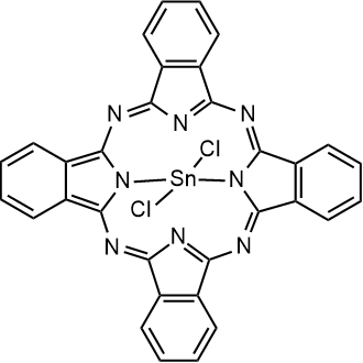 Tin(IV)phthalocyanine dichloride 化学構造