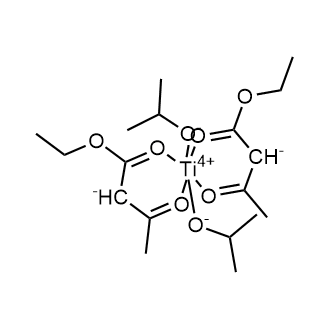 Titanium, bis[ethyl 3-(oxo-kO)butanoato-kO']bis(2-propanolato)- Chemical Structure