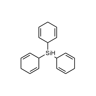 Tri(cyclohexa-2,5-dien-1-yl)silane Chemical Structure