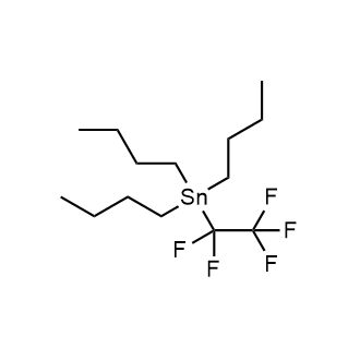 Tributyl(perfluoroethyl)stannane Chemische Struktur