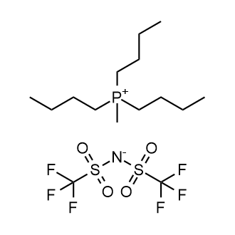 TRibutylmethylphosphonium bis(trifluoromethanesulfonyl)imide 化学構造