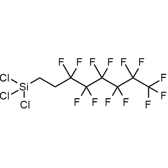 Trichloro(1H,1H,2H,2H-tridecafluoro-n-octyl)silane Chemical Structure