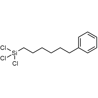 Trichloro(6-phenylhexyl)silane 化学構造