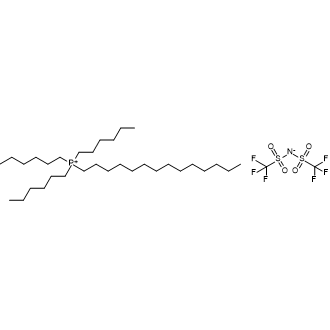 Trihexyl(tetradecyl)phosphonium bis((trifluoromethyl)sulfonyl)amide Chemical Structure