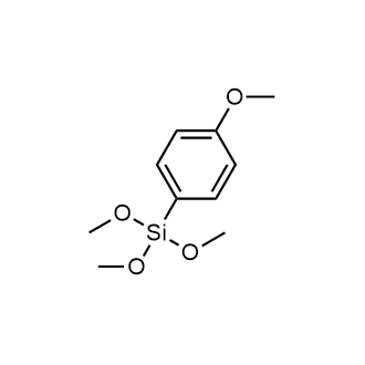 Trimethoxy(4-methoxyphenyl)silane 化学構造