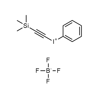 Trimethylsilylethynyl(phenyl)iodonium Tetrafluoroborate Chemische Struktur