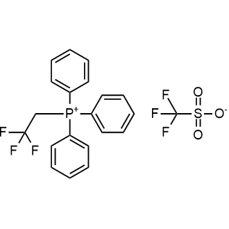 Triphenyl(2,2,2-trifluoroethyl)phosphonium trifluoromethanesulfonate Chemical Structure