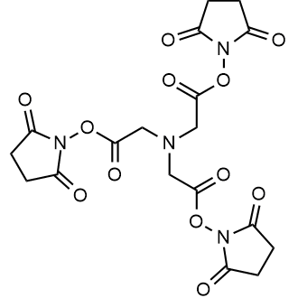 Tris(2,5-dioxopyrrolidin-1-yl) 2,2',2''-nitrilotriacetate 化学構造