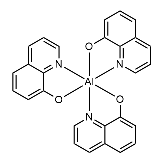 Tris(8-quinolinolato)aluminum Chemical Structure