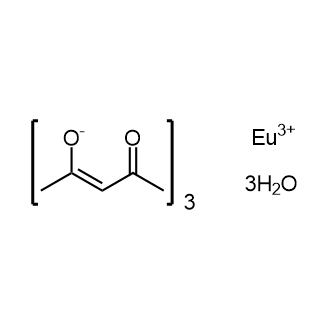 Tris(acetylacetonato)europium trihydrate 化学構造