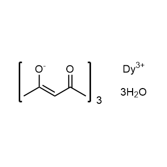 Tris(acetylacetonyl)dysprosium trihydrate 化学構造