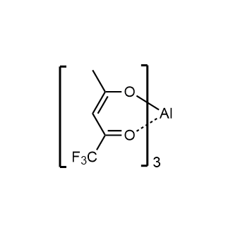 Tris(trifluoro-2,4-pentanedionato)aluminum(III) Chemische Struktur