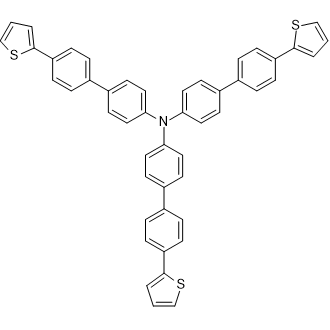 Tris[4'-(2-thienyl)-4-biphenylyl]amine Chemische Struktur