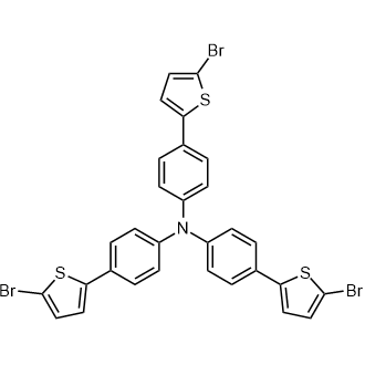 Tris[4-(5-bromothiophen-2-yl)-phenyl]amine Chemical Structure