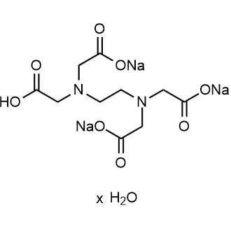 Trisodium Hydrogen Ethylenediaminetetraacetate Hydrate Chemical Structure