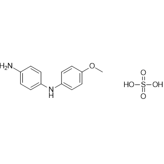 Variamine Blue B Sulfate (=4-Amino-4'-methoxydiphenylamine Sulfate)[for Iron-Titration] Chemical Structure