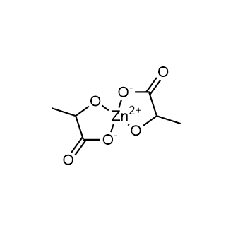 Zinc lactate 化学構造