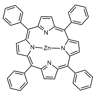 Zinc meso-tetraphenylporphine 化学構造