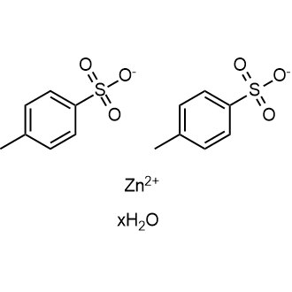 Zinc(II) 4-methylbenzenesulfonate hydrate 化学構造