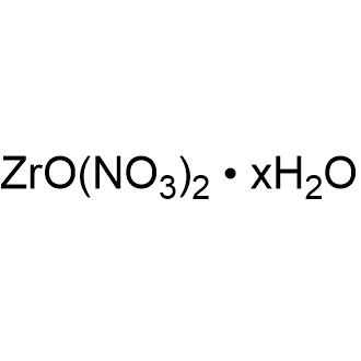 Zirconium(IV)dinitrateoxide hydrate 化学構造