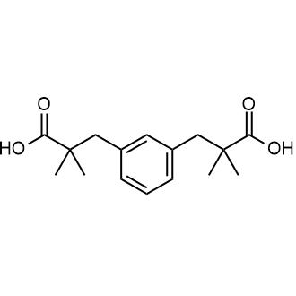 α,α,α',α'-Tetramethyl-1,3-benzenedipropionic acid التركيب الكيميائي