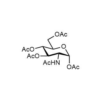 α-D-Glucosamine pentaacetate Chemical Structure