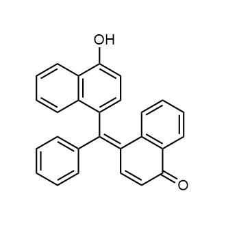 α-Naphtholquinonephenylmethane1-Naphtholbenzein,indicatorReag. Chemical Structure